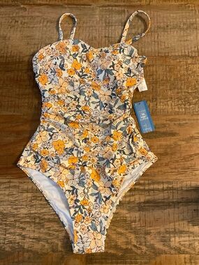 ONE PIECE BATHING SUIT FLORAL SZ. S